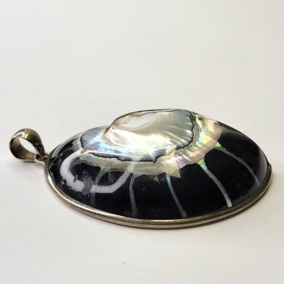 Nautilus Shell Pendant with 925 Sterling Silver- NEW! - Picture 12 of 14